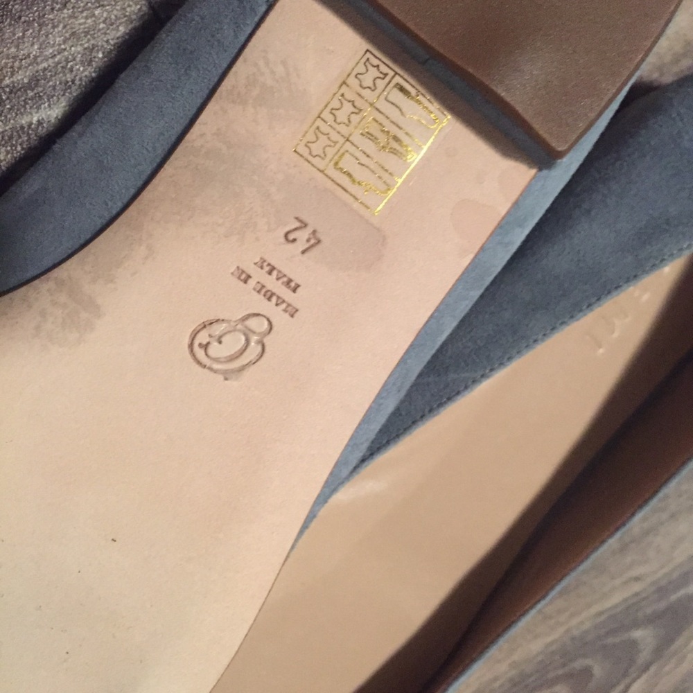 MSOLD! M. Gemi La Fortuna Blue Suede Flat Size 9 - Picture 5 of 6